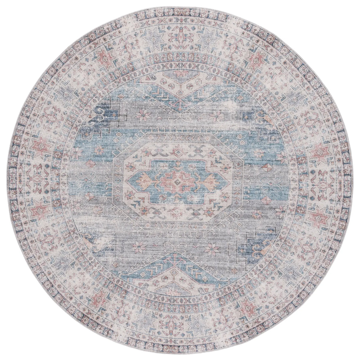 Safavieh Arizona 6'-0" x 6'-0" Rug in Blue / Grey