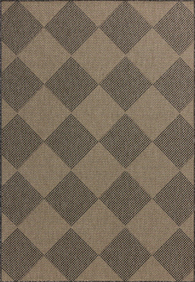 Chris Loves Julia x Loloi Providence PRC-04 Graphite / Sand Rug - main flat