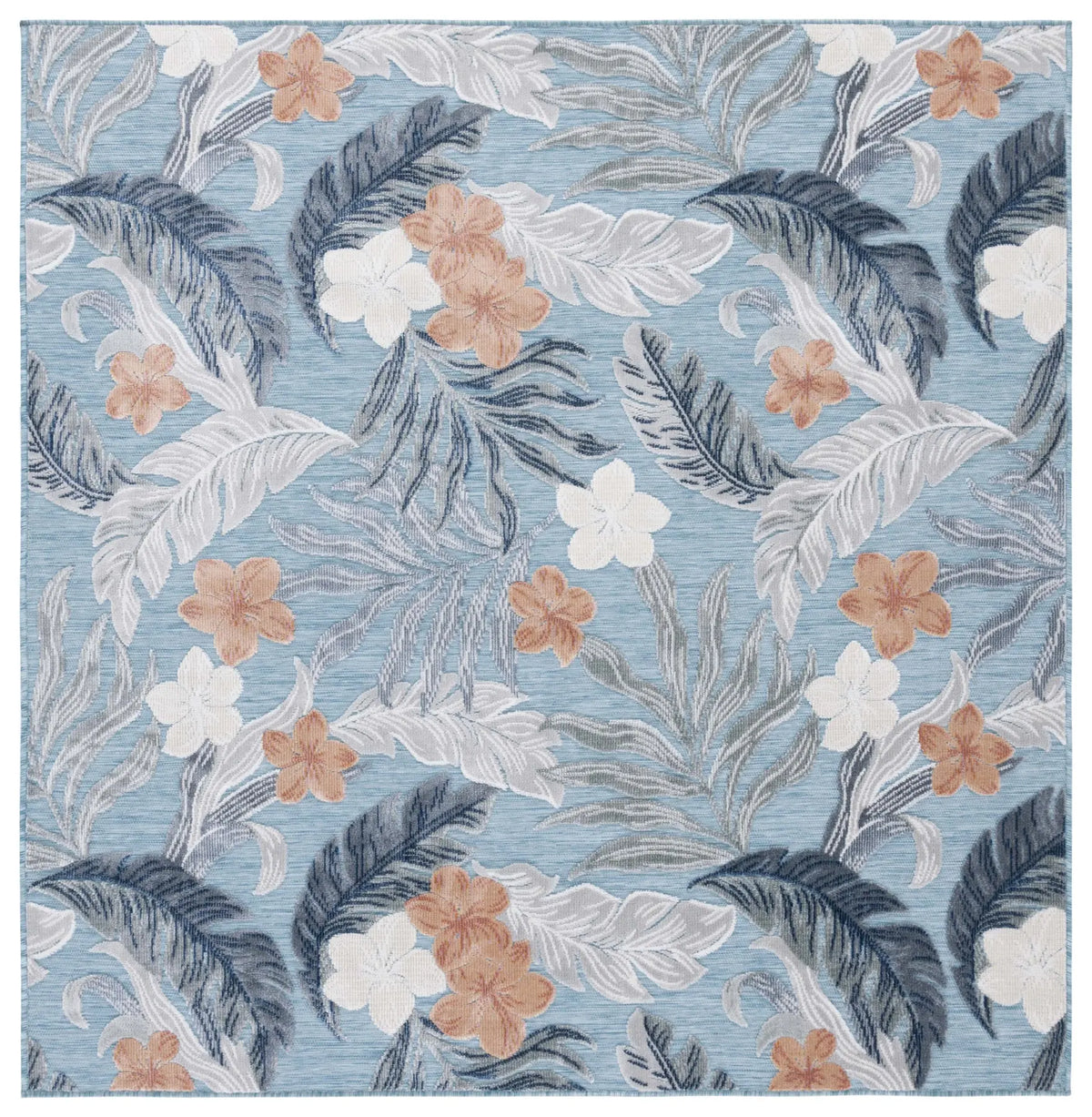 Safavieh Cabana 6'-5" x 6'-5" Rug in Blue / Grey