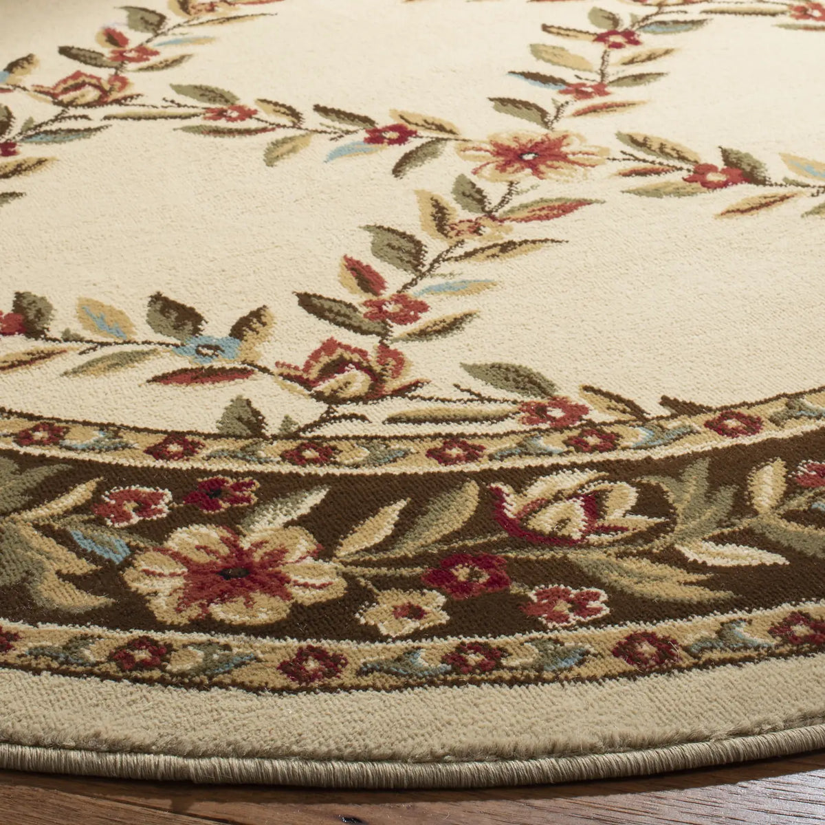 Safavieh Lyndhurst 5'-3" x 5'-3" Rug in Ivory / Brown