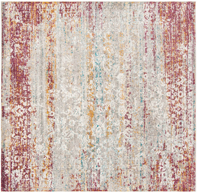 Safavieh Aria 6'-5" x 6'-5" Rug in Red / Creme