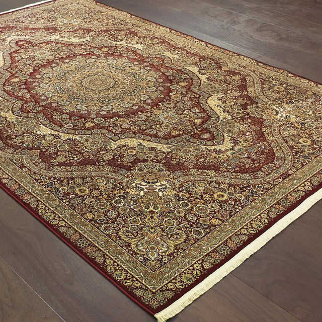 Oriental Weavers Sphinx Masterpiece 8022R Red / Gold Rugs - angle detail