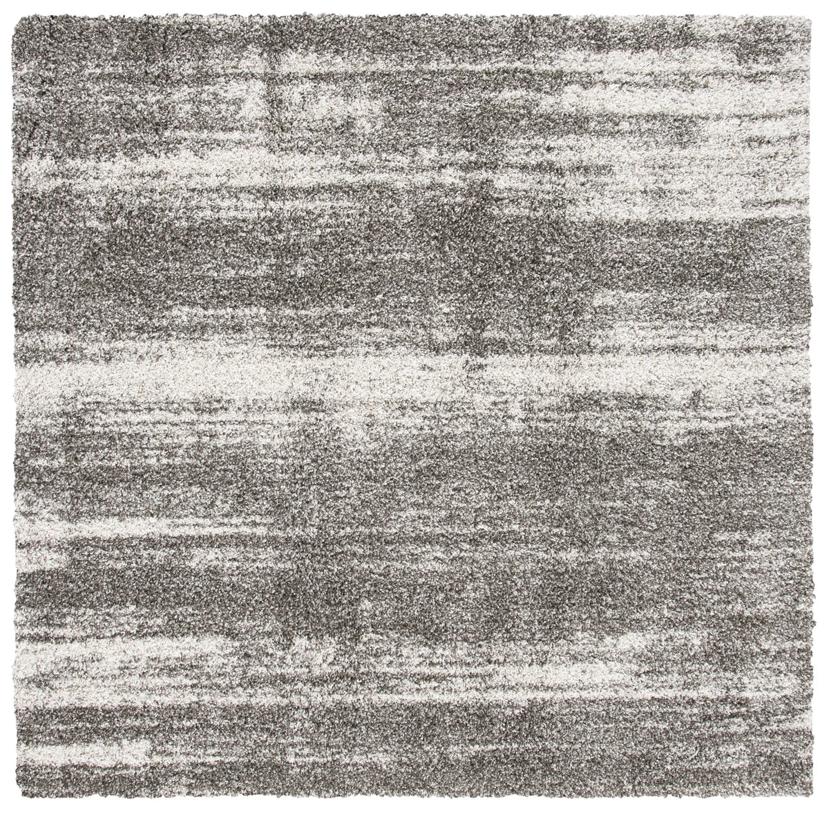 Safavieh Hudson Shag 7'-0" x 7'-0" Rug in Ivory / Grey