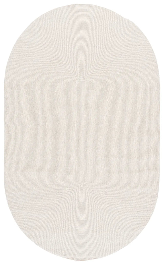 Safavieh Braided Fine Wool 5'-0" x 8'-0" Rug in Ivory