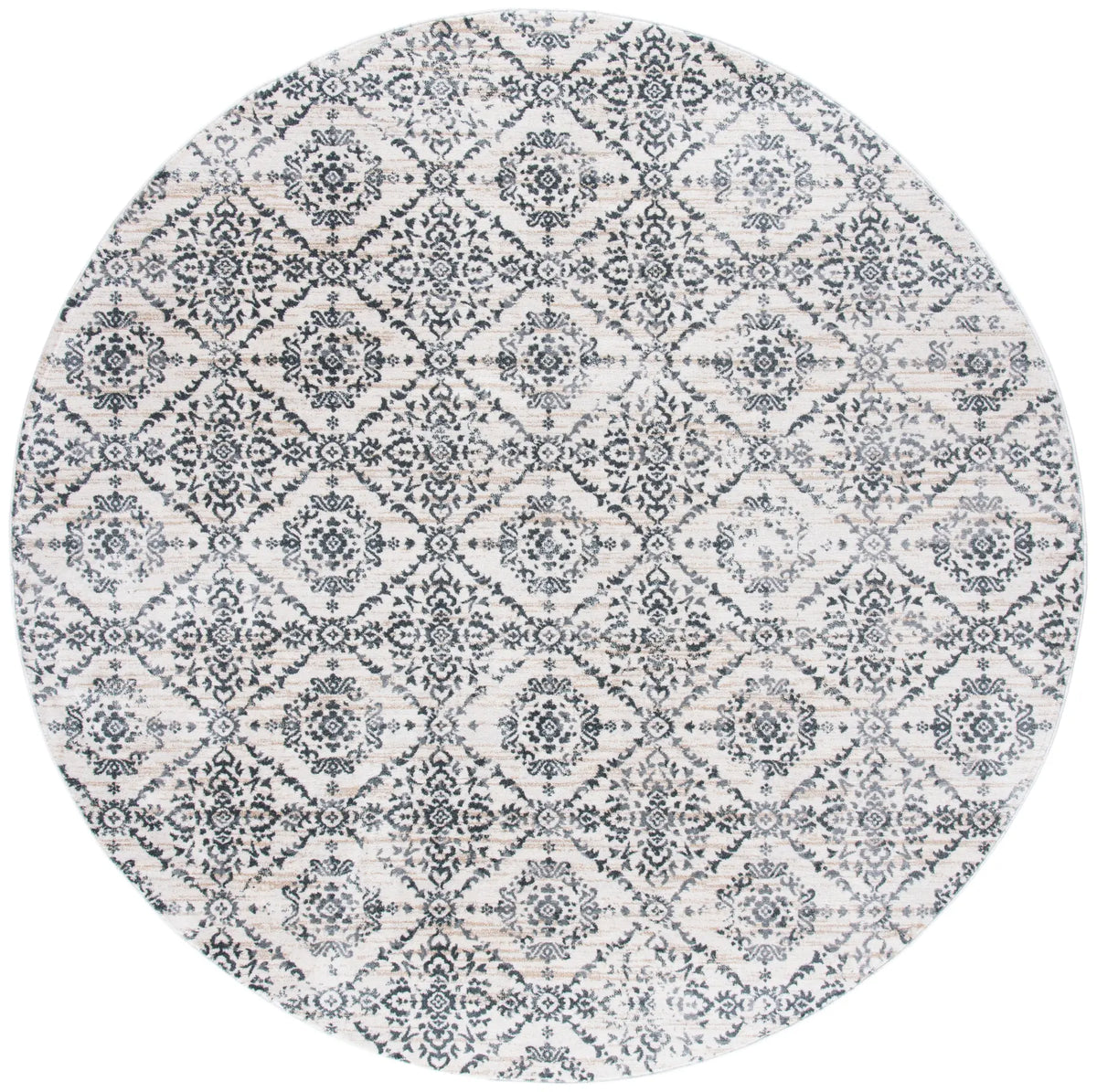 Safavieh Martha Stewart Isabella 6'-7" x 6'-7" Rug in Cream / Grey