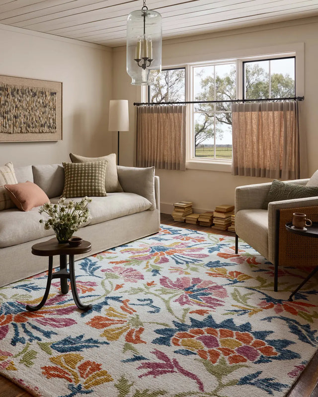 Loloi Tilly TIL-02 Ivory / Multi Rug - room scene 3