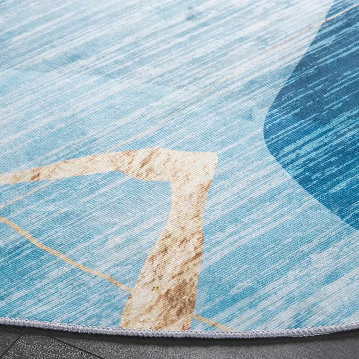Safavieh Malibu 6'-0" x 6'-0" Rug in Blue / Gold
