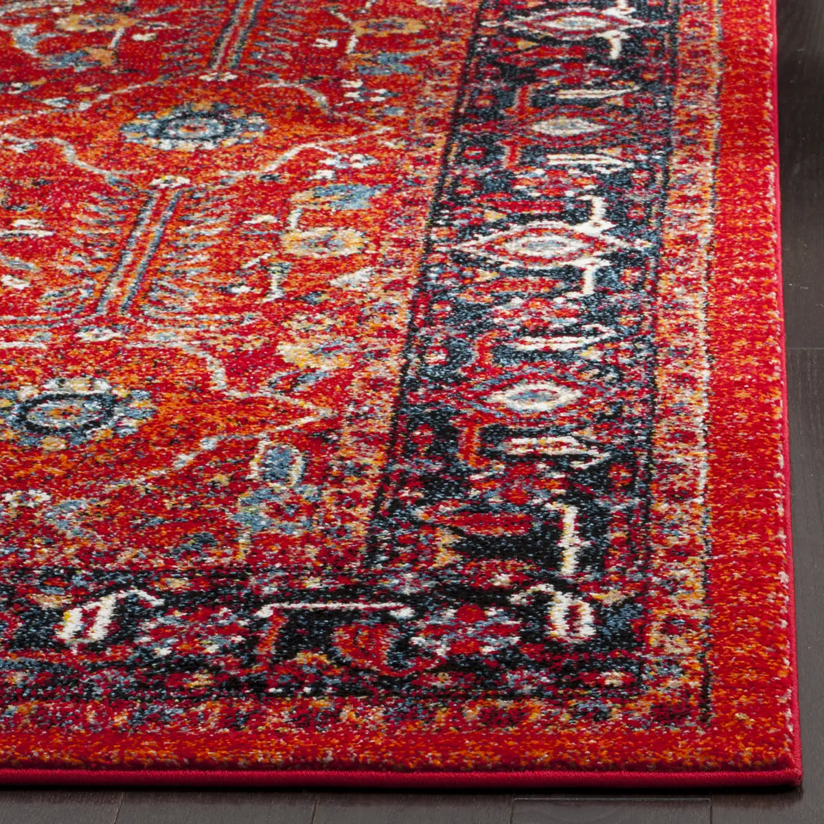 Safavieh Vintage Hamadan 4'-0" x 6'-0" Rug in Orange / Navy