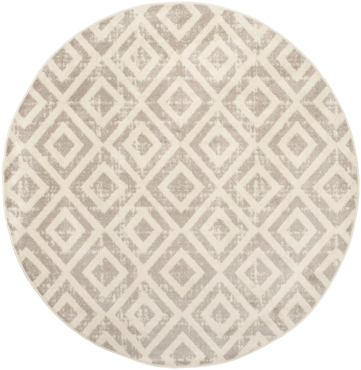 Safavieh Amsterdam 5'-1" x 5'-1" Rug in Ivory / Mauve