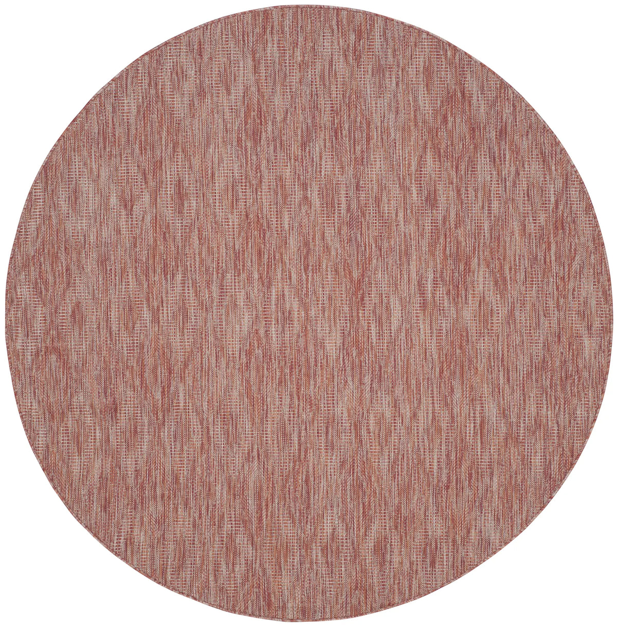 Safavieh Courtyard 5'-3" x 5'-3" Rug in Red / Red