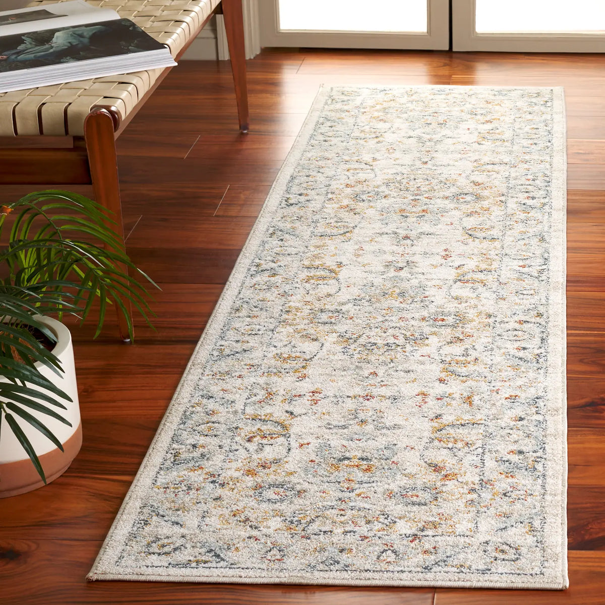 Safavieh Avalon 2'-2" x 8'-0" Rug in Ivory / Light Blue