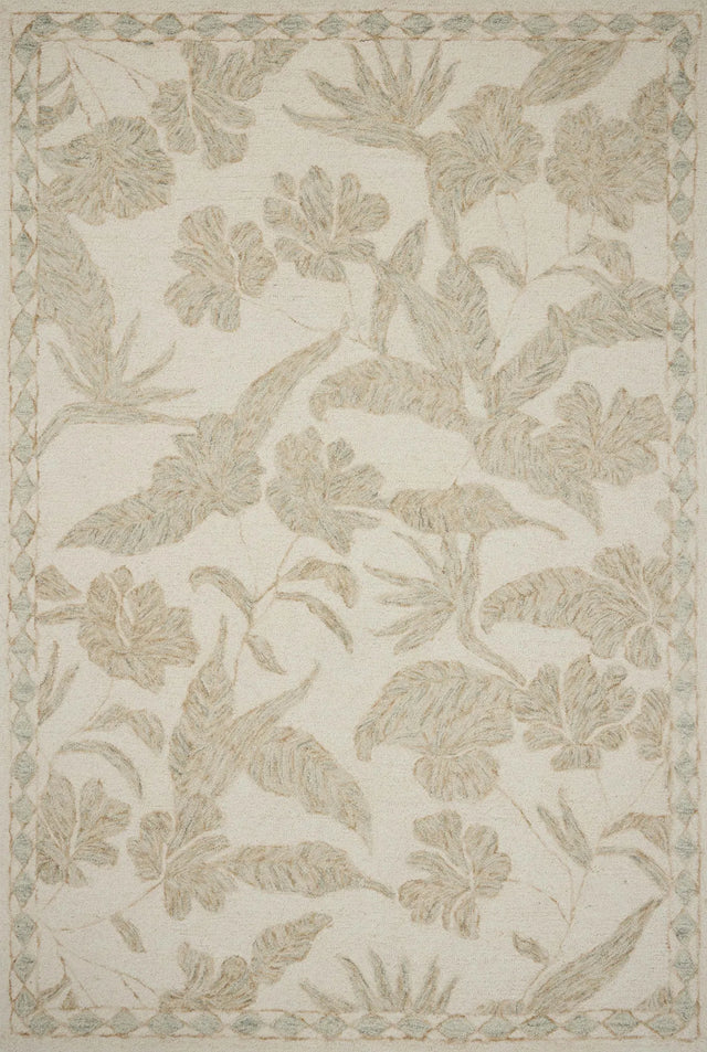 Loloi Lenore LNO-01 Ivory / Multi Rug - main flat