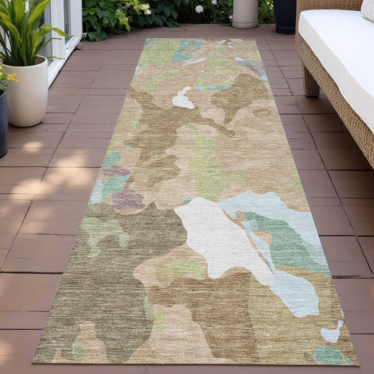 Addison Chantille ACN2161 Modern Machine Made Transitional Beige Rug