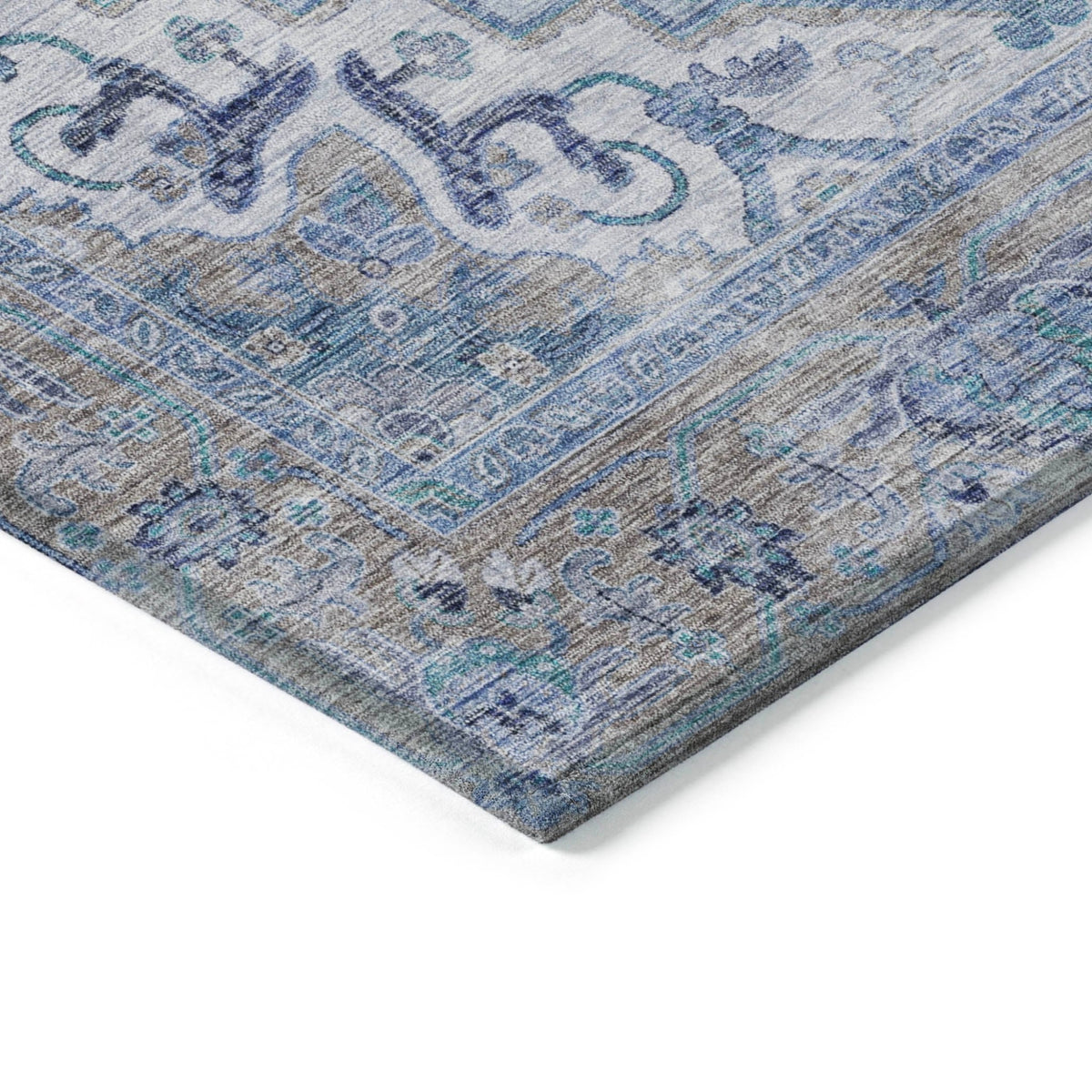 Addison Chantille ACN2163 Global Machine Made Traditional Blue Rug
