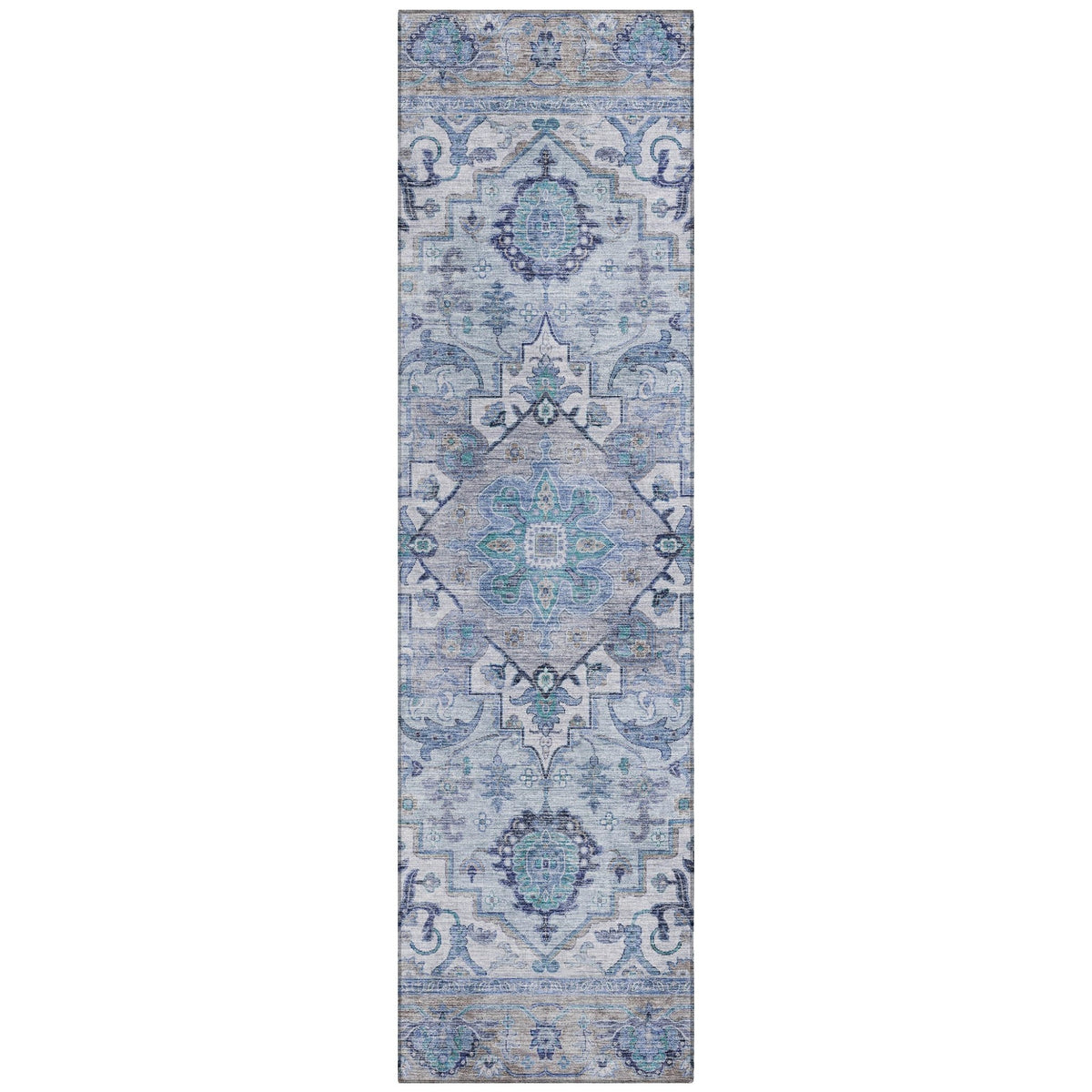 Addison Chantille ACN2163 Global Machine Made Traditional Blue Rug