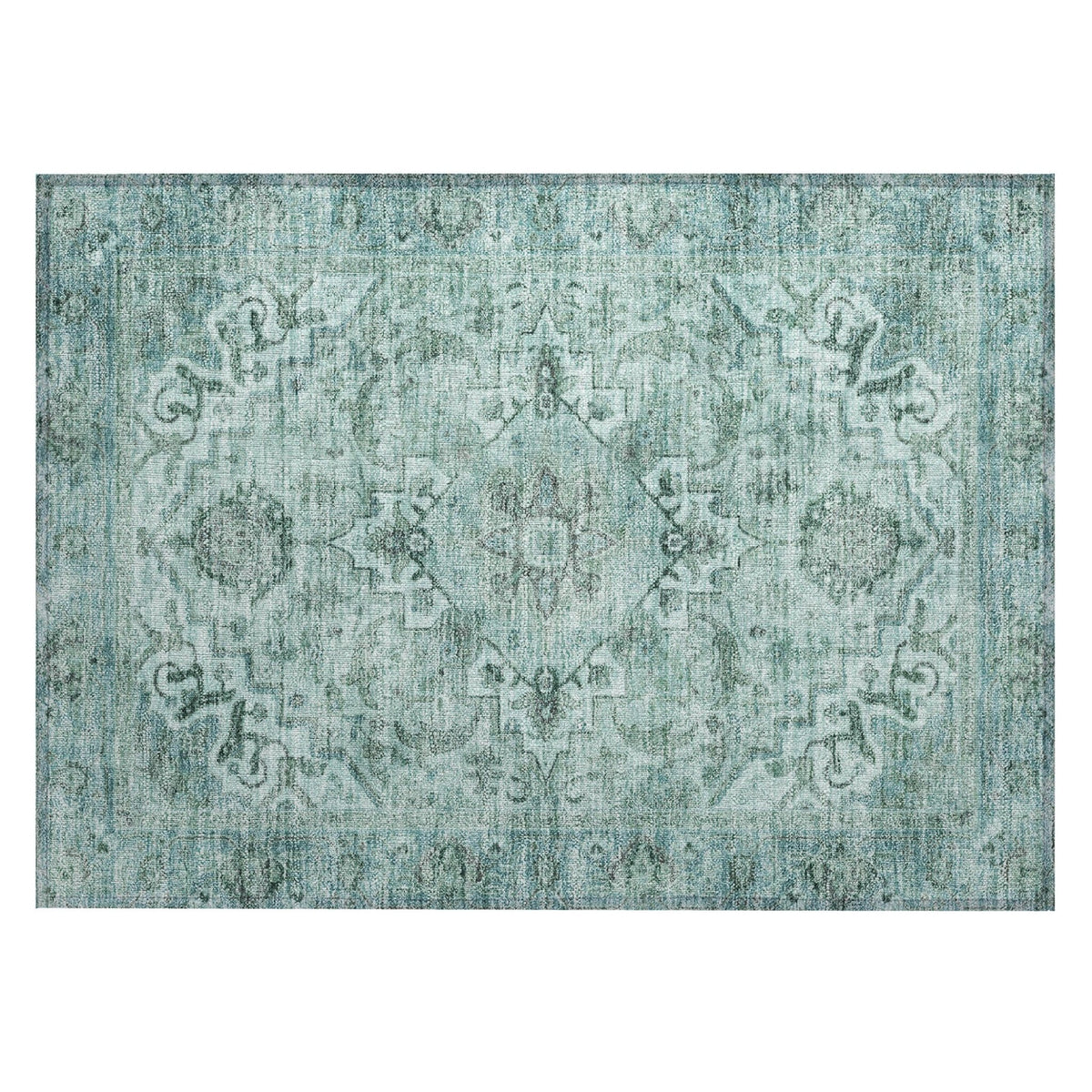 Addison Chantille ACN2164 Global Machine Made Traditional Teal Rug