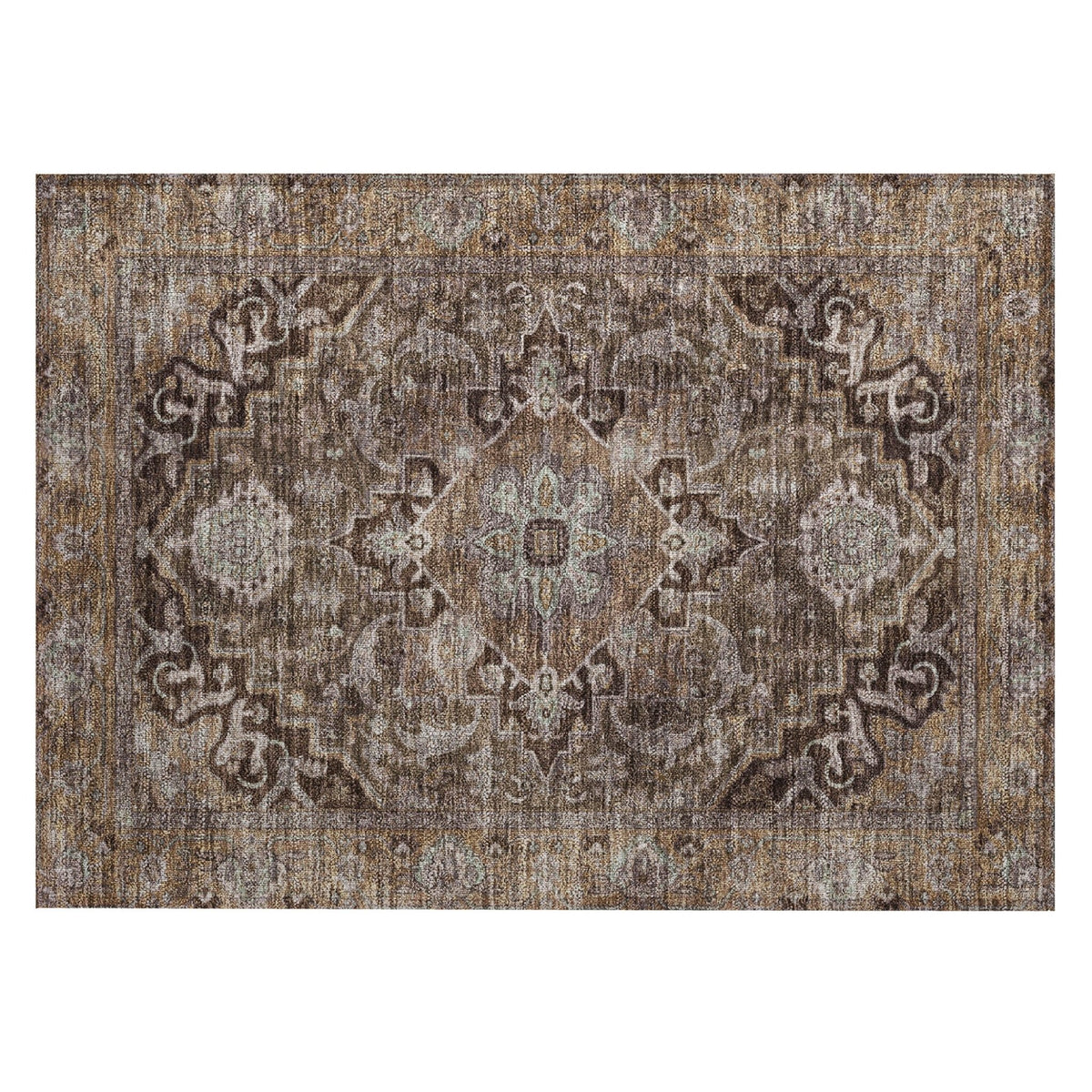 Addison Chantille ACN2165 Global Machine Made Traditional Brown Rug