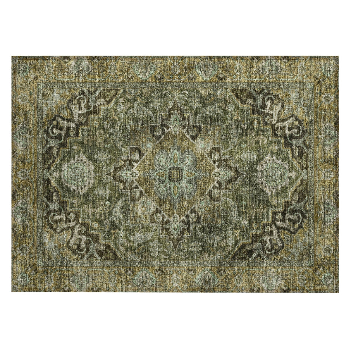 Addison Chantille ACN2165 Global Machine Made Traditional Olive Rug