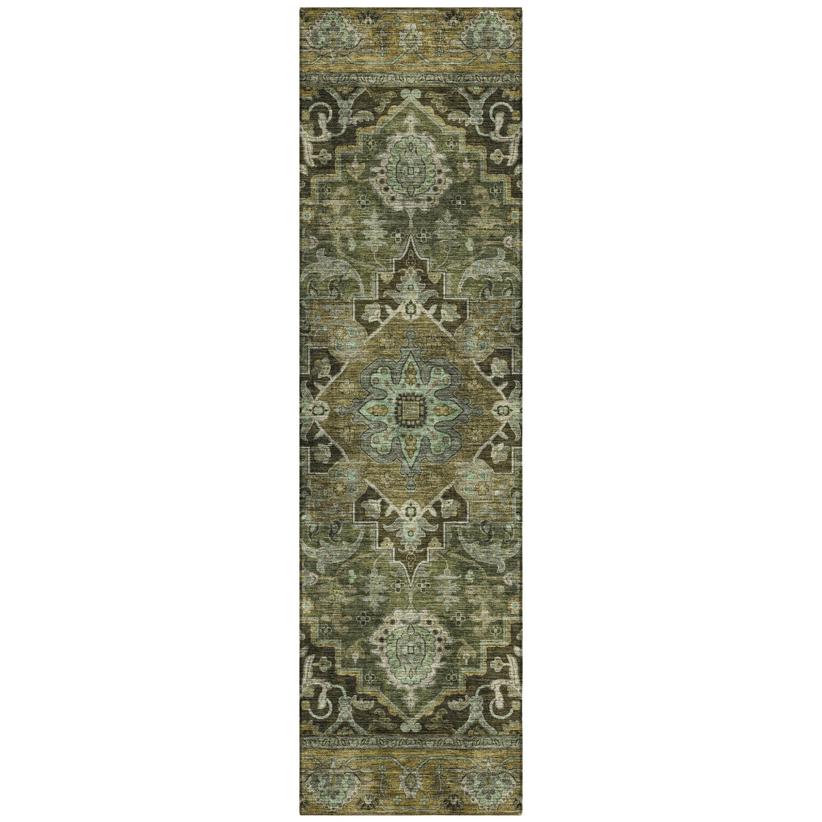Addison Chantille ACN2165 Global Machine Made Traditional Olive Rug