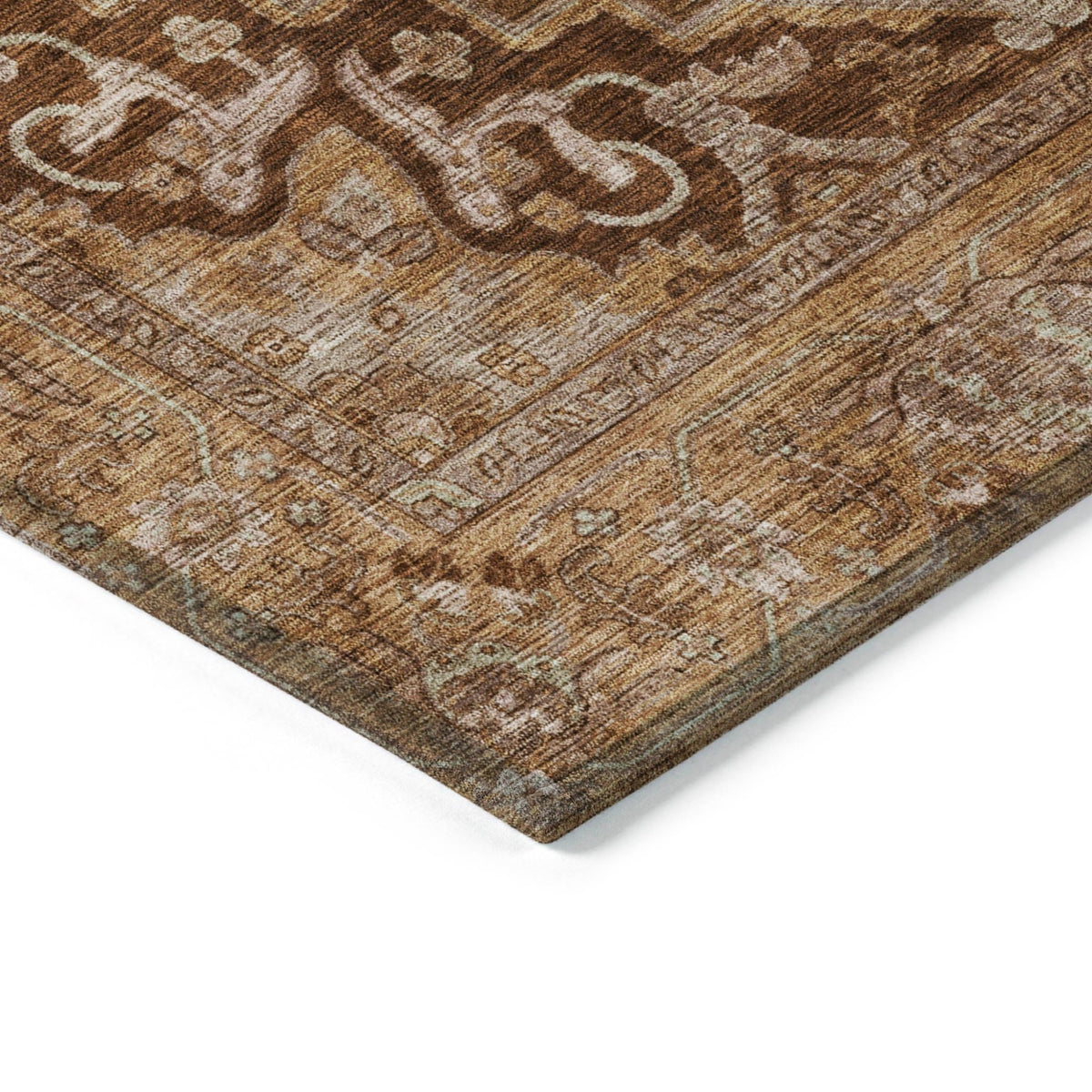 Addison Chantille ACN2165 Global Machine Made Traditional Terracotta Rug