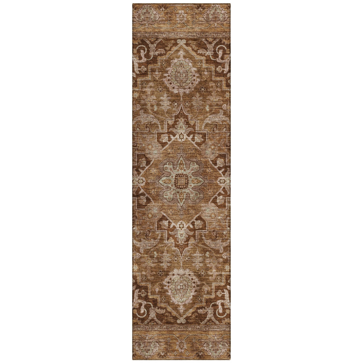 Addison Chantille ACN2165 Global Machine Made Traditional Terracotta Rug