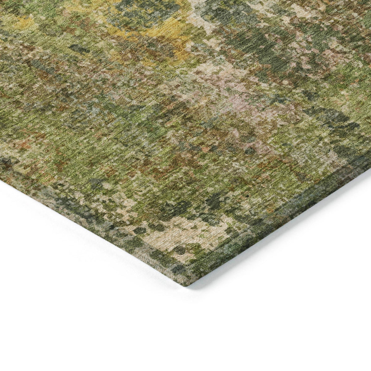 Addison Chantille ACN2166 Abstract Machine Made Transitional Aloe Rug