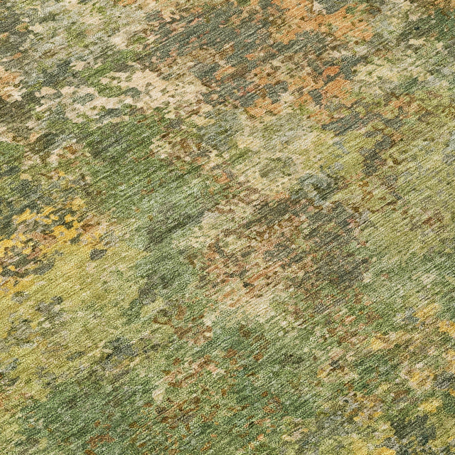 Addison Chantille ACN2166 Abstract Machine Made Transitional Aloe Rug