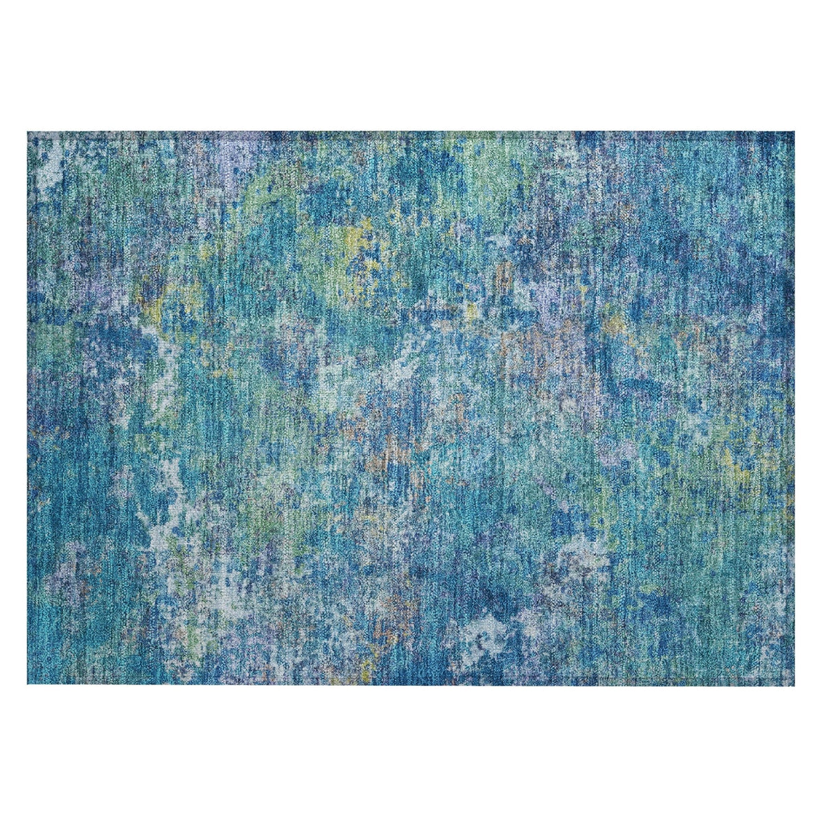 Addison Chantille ACN2166 Abstract Machine Made Transitional Blue Rug