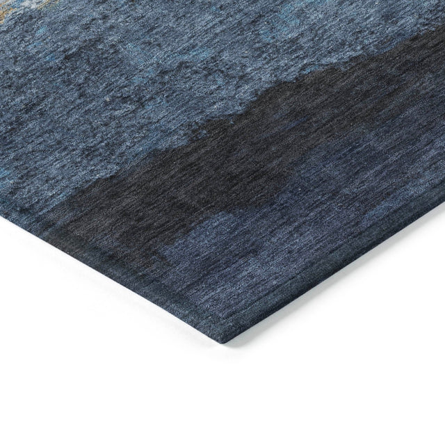 Addison Chantille ACN2169 Stripes Machine Made Transitional Blue Rug