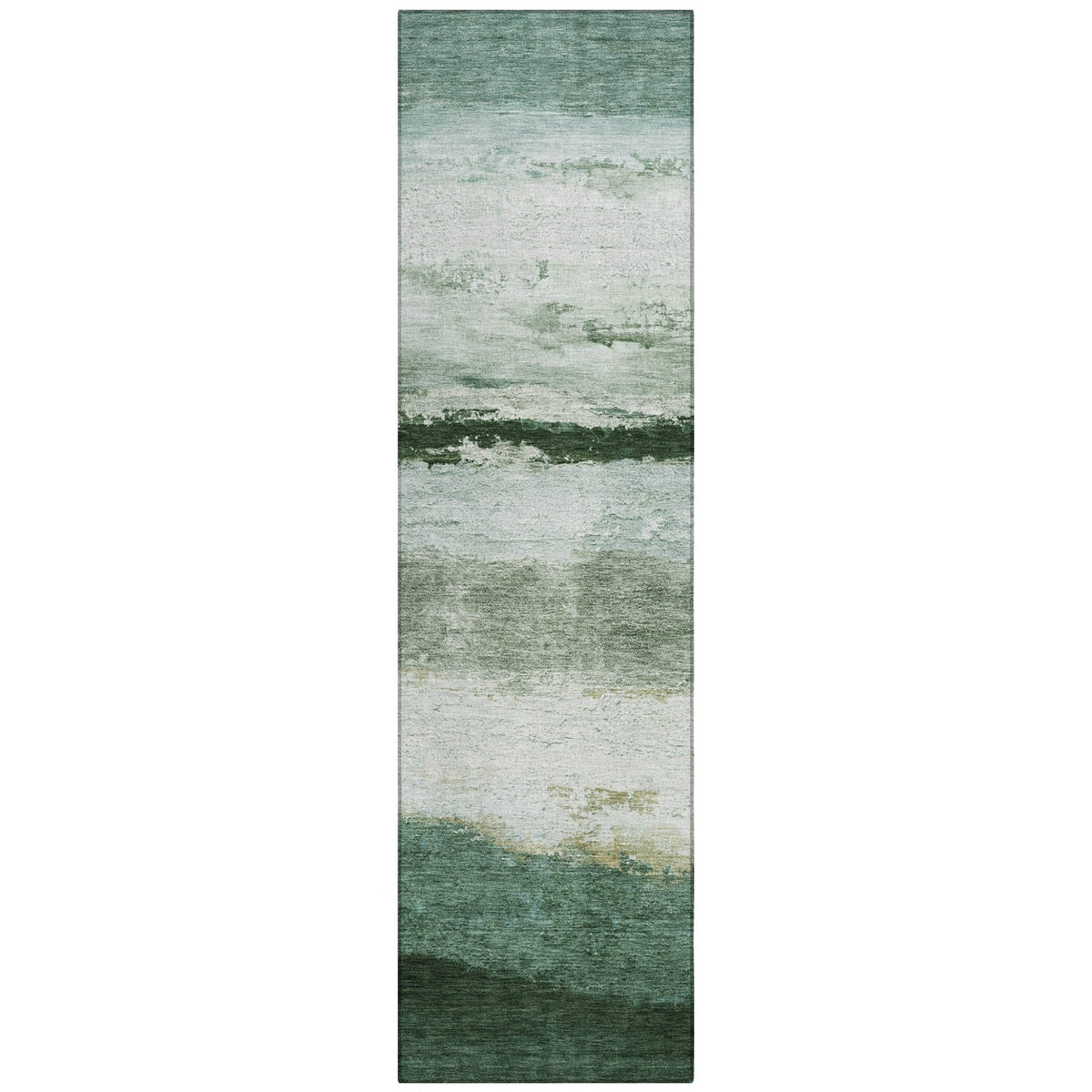 Addison Chantille ACN2169 Stripes Machine Made Transitional Fern Rug