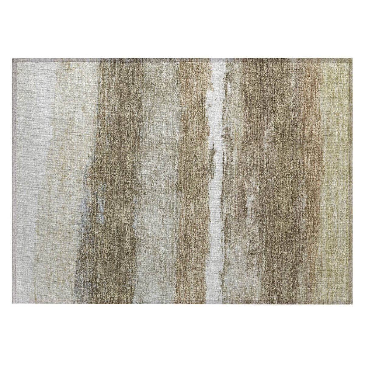 Addison Chantille ACN2169 Stripes Machine Made Transitional Khaki Rug