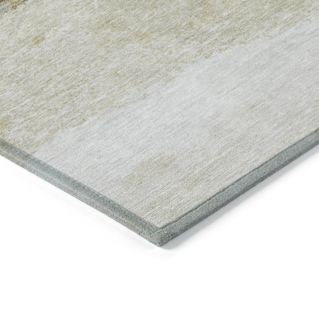 Addison Chantille ACN2169 Stripes Machine Made Transitional Khaki Rug