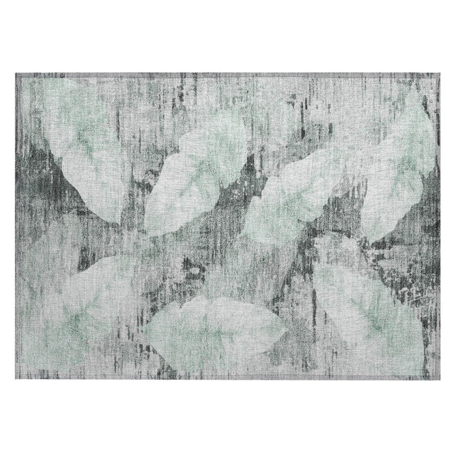 Addison Chantille ACN2172 Floral Machine Made Transitional Teal Rug