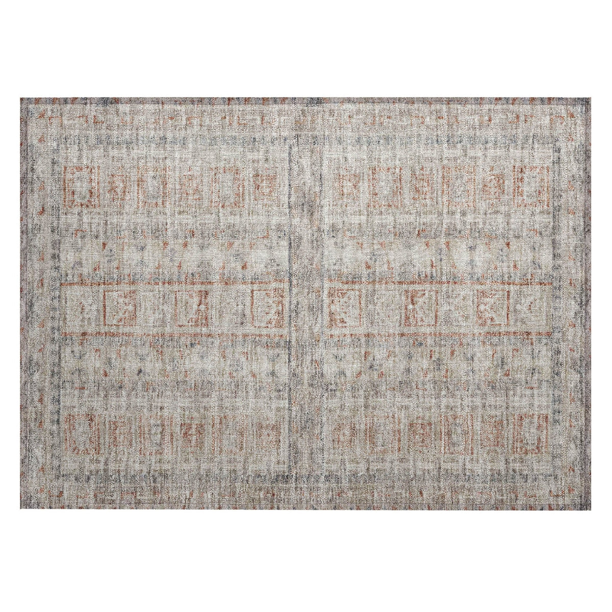 Addison Chantille ACN2173 Stripes Machine Made Transitional Beige Rug