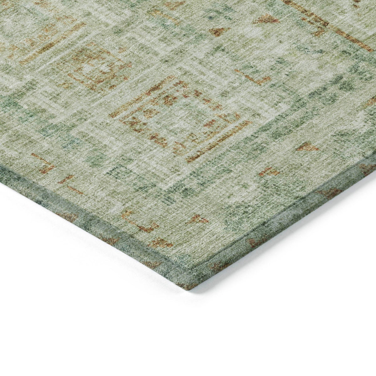 Addison Chantille ACN2173 Stripes Machine Made Transitional Green Rug