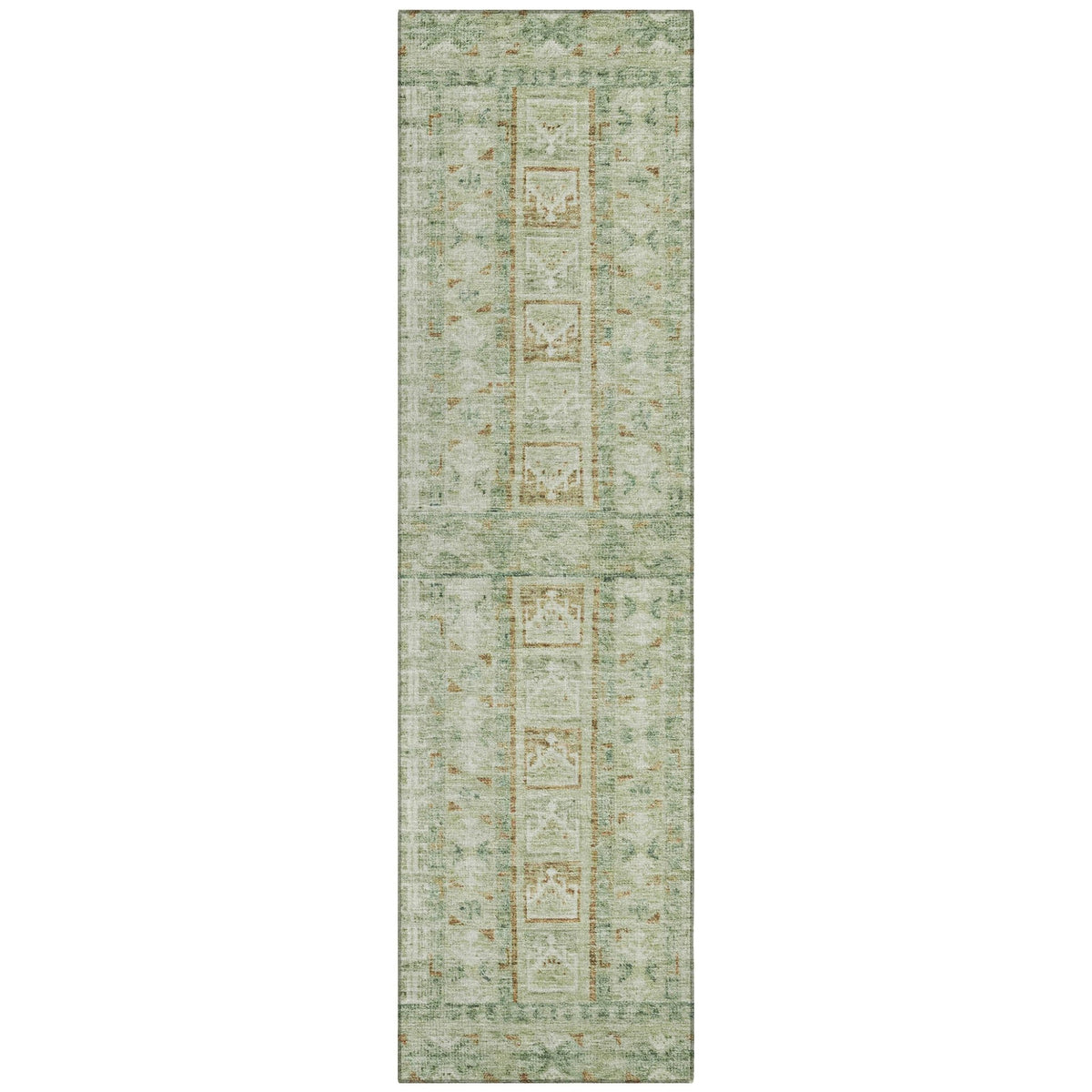 Addison Chantille ACN2173 Stripes Machine Made Transitional Green Rug