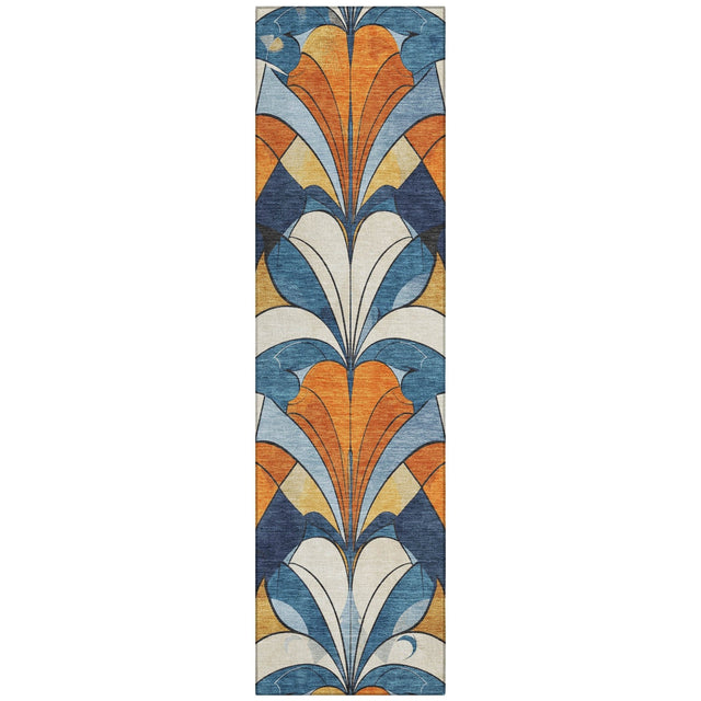 Addison Chantille ACN2174 Modern Machine Made Transitional Blue Rug