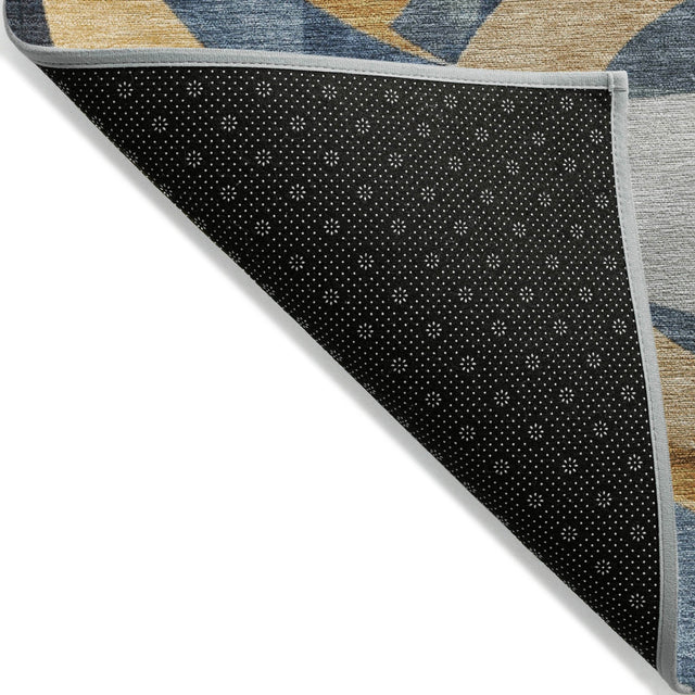 Addison Chantille ACN2175 Geometric Machine Made Transitional Blue Rug