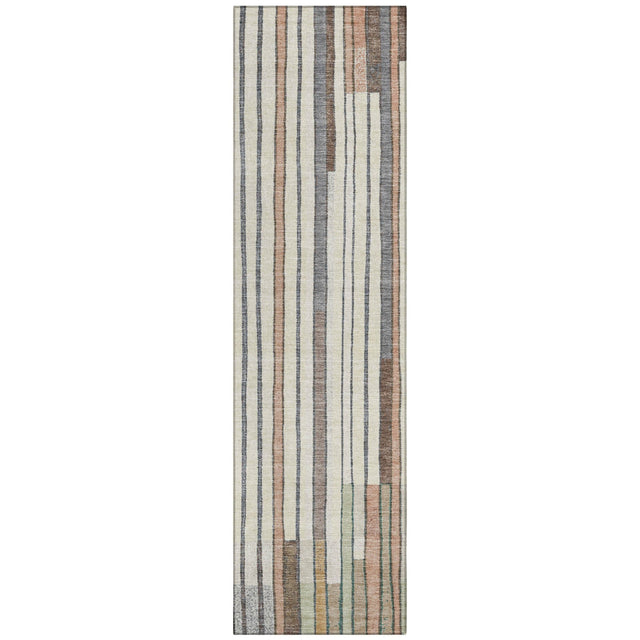 Addison Chantille ACN2189 Geometric Machine Made Transitional Brown Rug