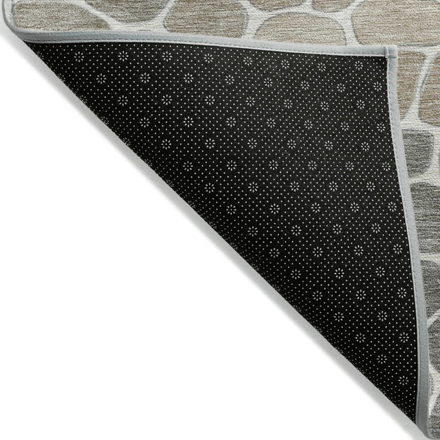 Addison Chantille ACN2190 Geometric Machine Made Transitional Taupe Rug