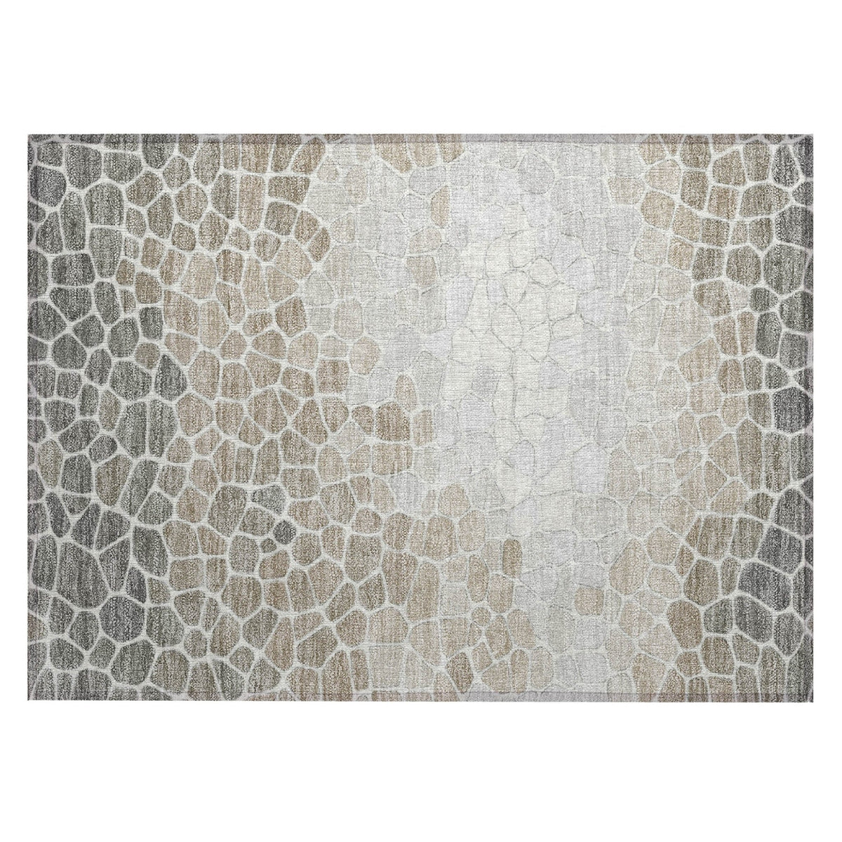 Addison Chantille ACN2190 Geometric Machine Made Transitional Taupe Rug
