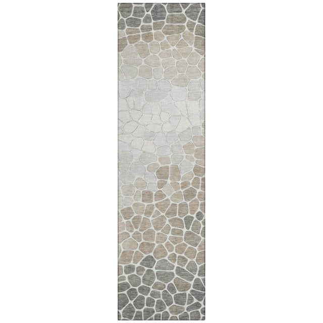 Addison Chantille ACN2190 Geometric Machine Made Transitional Taupe Rug