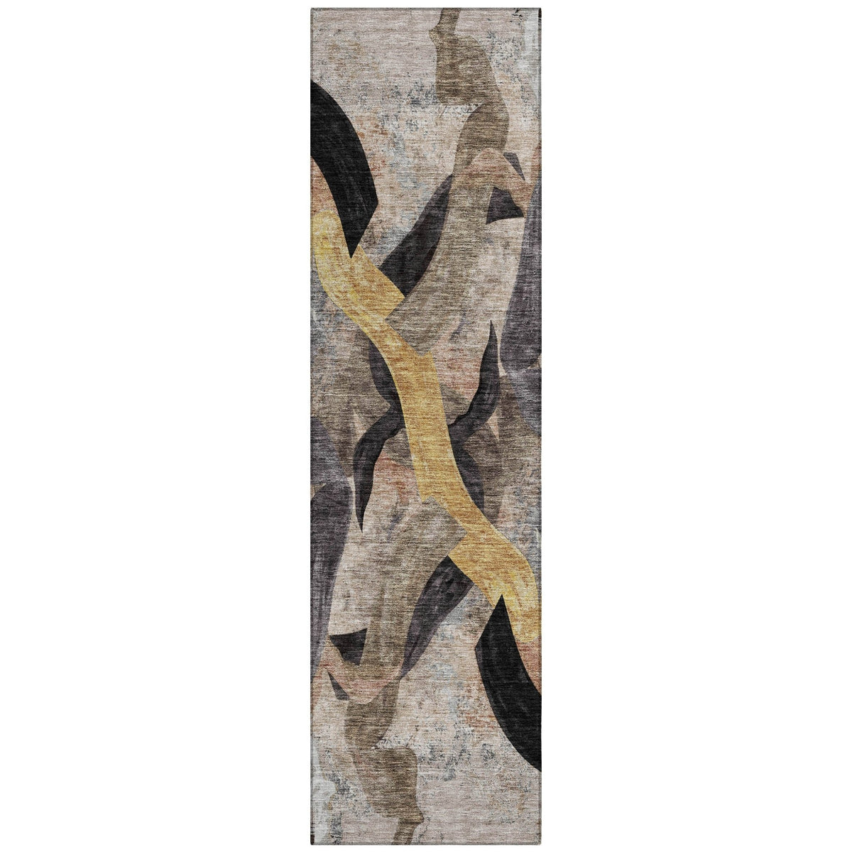Addison Chantille ACN2191 Abstract Machine Made Transitional Taupe Rug