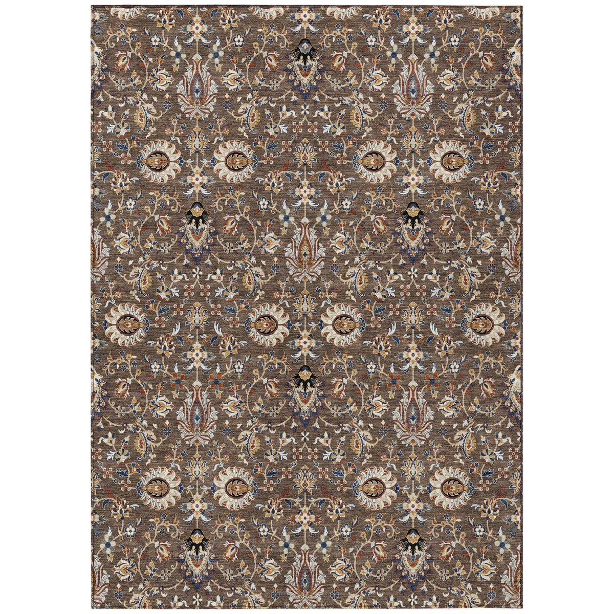 Addison Chantille ACN2192 Global Machine Made Traditional Chocolate Rug