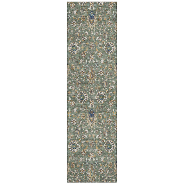Addison Chantille ACN2192 Global Machine Made Traditional Green Rug