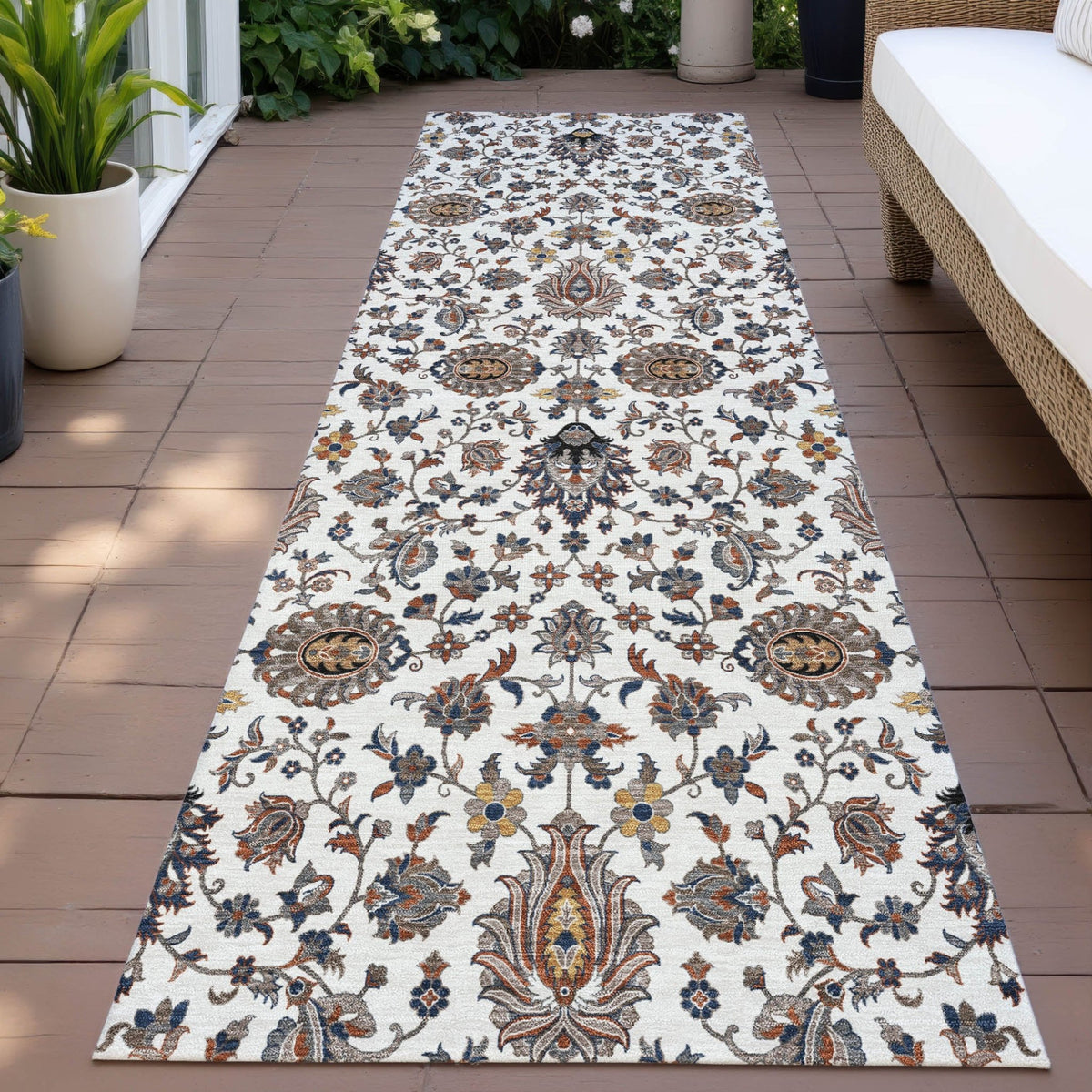 Addison Chantille ACN2192 Global Machine Made Traditional Ivory Rug