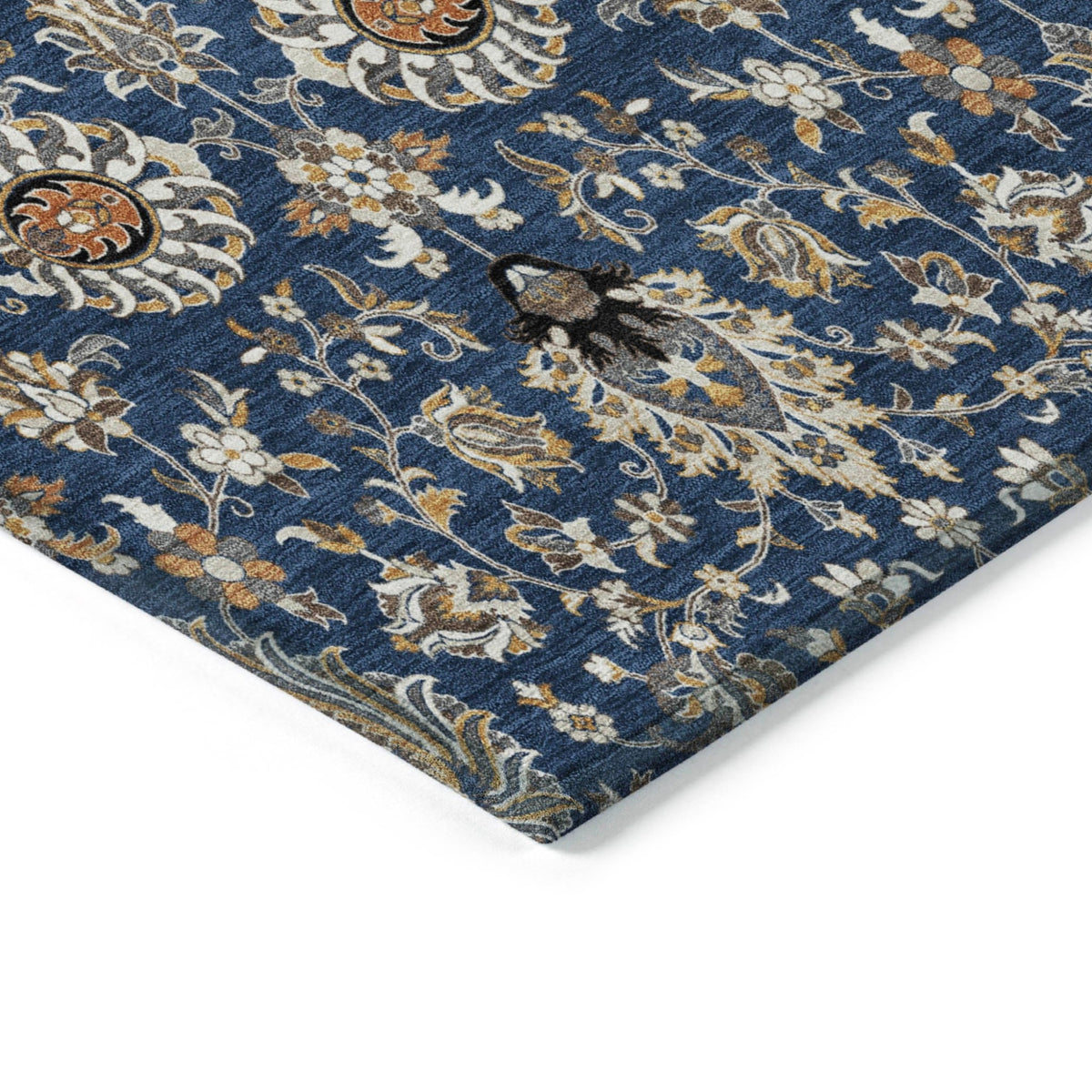 Addison Chantille ACN2192 Global Machine Made Traditional Navy Rug