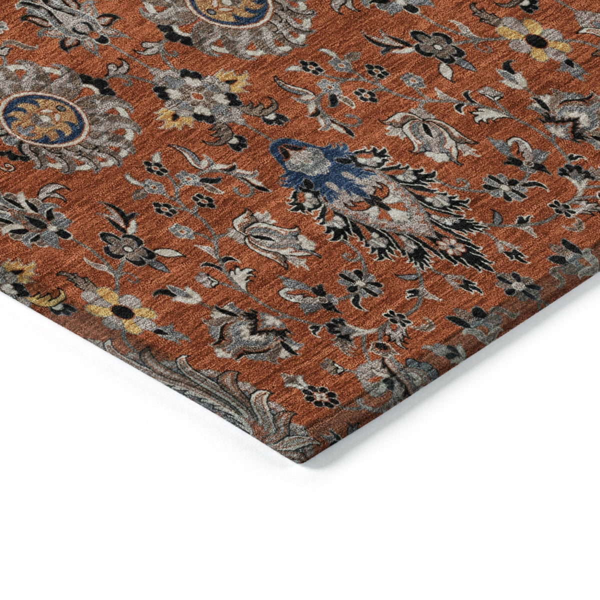 Addison Chantille ACN2192 Global Machine Made Traditional Paprika Rug
