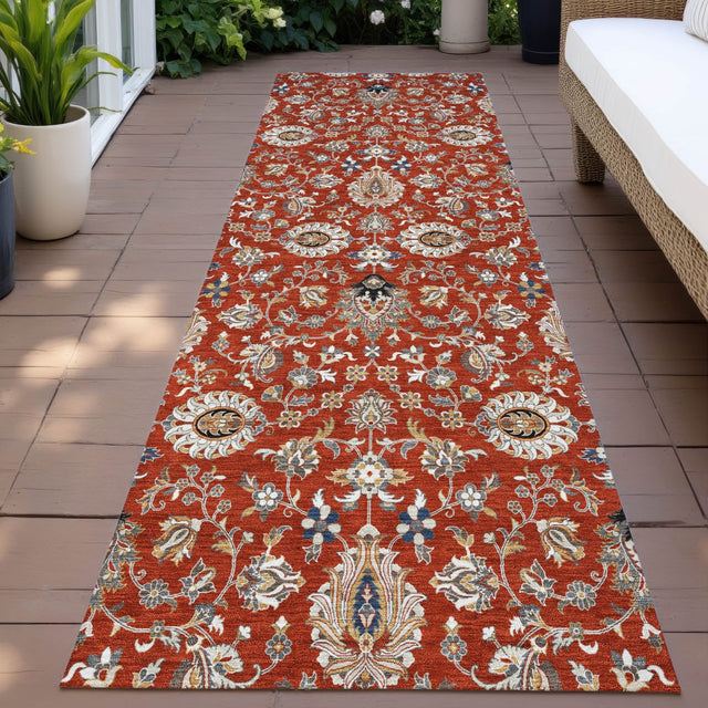 Addison Chantille ACN2192 Global Machine Made Traditional Red Rug