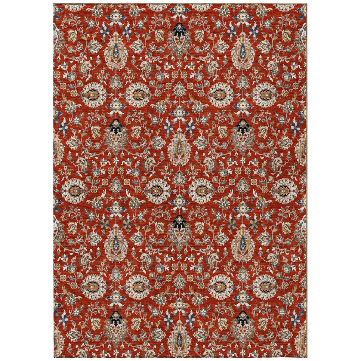 Addison Chantille ACN2192 Global Machine Made Traditional Red Rug